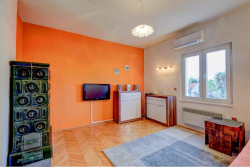 The apartments consists of two bedrooms, a bathroom, a kitchen and a living room