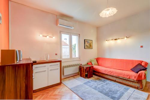 The apartments consists of two bedrooms, a bathroom, a kitchen and a living room