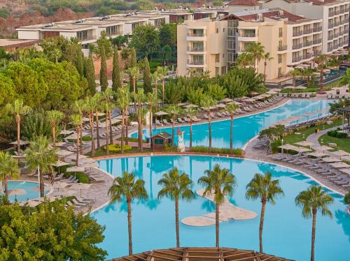 an aerial view of the pool at the resort at Lara Barut Collection-Ultra All Inclusive in Lara