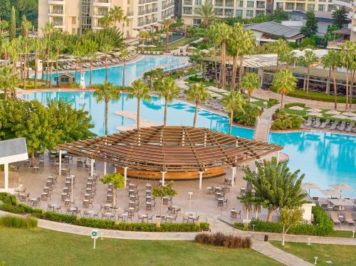 an overhead view of a pool at a resort at Lara Barut Collection-Ultra All Inclusive in Lara