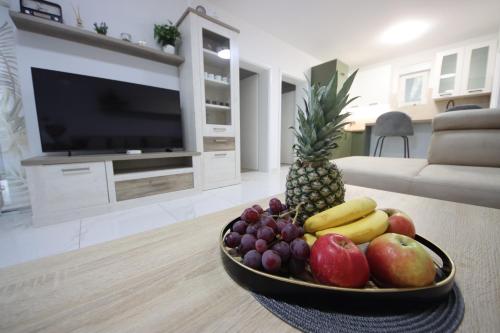 TV a/nebo společenská místnost v ubytování Apartmani Horvat