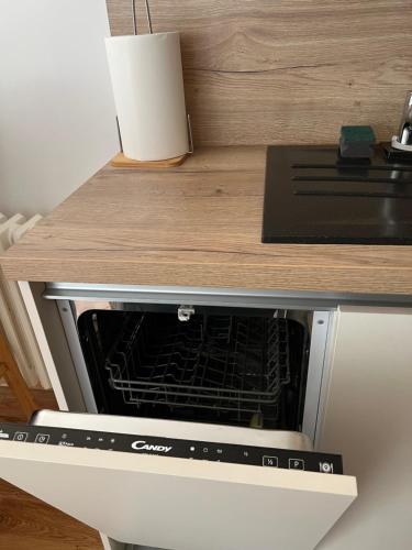 Kuchyň nebo kuchyňský kout v ubytování Apartment Ura