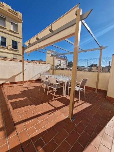 Balkón alebo terasa v ubytovaní Ático moderno con terraza privada en Málaga centro