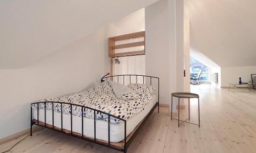 Ένα ή περισσότερα κρεβάτια σε δωμάτιο στο Apartament u Tomka Lux
