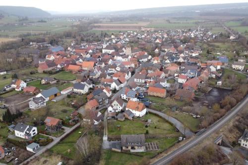 Letecký snímek ubytování Ferienwohnung Tillmanns