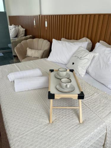 Krevet ili kreveti u jedinici u objektu Casa aconchegante Pontal do Atalaia Vista Mar