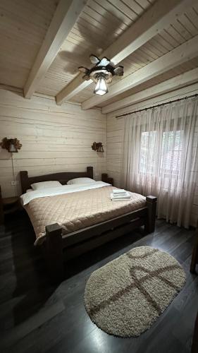 Postel nebo postele na pokoji v ubytování Forest House