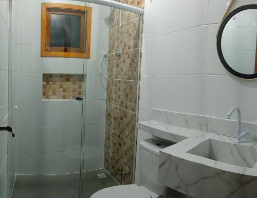 Kylpyhuone majoituspaikassa CASA ORIGEM
