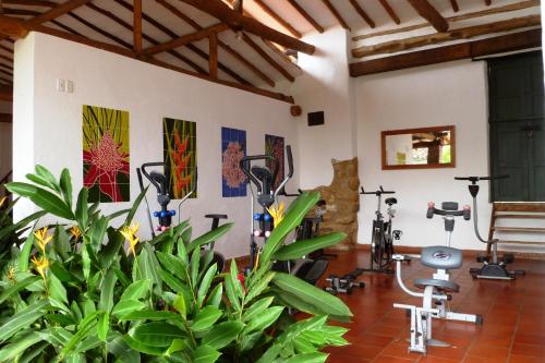 Fitness centrum a/nebo fitness zařízení v ubytování Hotel Mision Santa Barbara RNT 4799