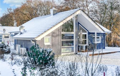 a small house in the snow at Amazing Home In Krems Iiwarderbrück in Göls