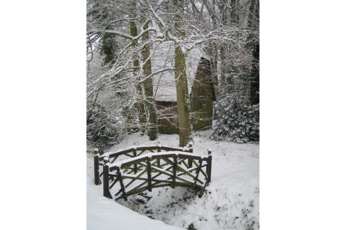 Bulmer Tye House during the winter 