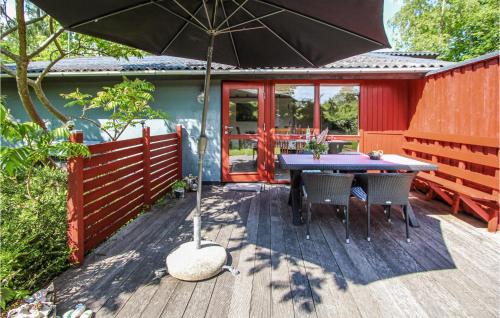 Balkón nebo terasa v ubytování Amazing Home In Samsø With Kitchen