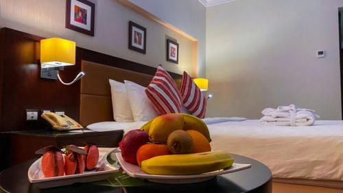 Oryx Hotel Aqabaにあるベッド