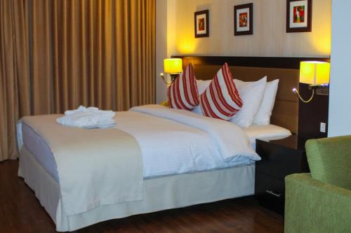 Oryx Hotel Aqabaにあるベッド