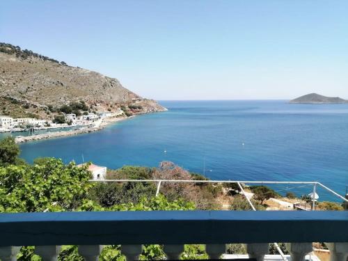 a view of a large body of water at RODON PIGANOUSA STUDIO in Spilia Leros in Panteli
