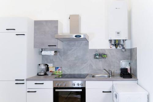 Köök või kööginurk majutusasutuses Zentrale & ruhige 2 Zimmer - 42m²
