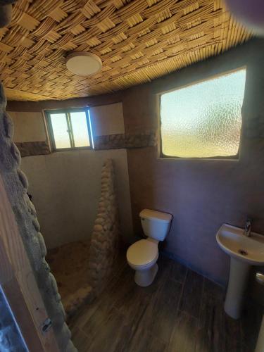 Kupatilo u objektu Domo del desierto