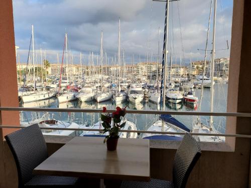 Cap HERMES Vue PORT Studio 30m2 Climatise Piscine