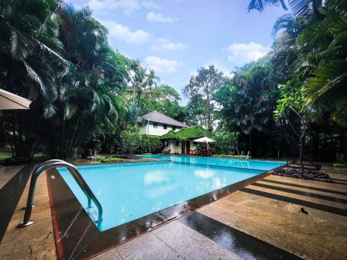 - une piscine au milieu d'un complexe dans l'établissement Greenwoods Resort, Thekkady, à Thekkady
