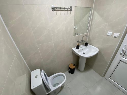 Koupelna v ubytování Guesthouse LUKA