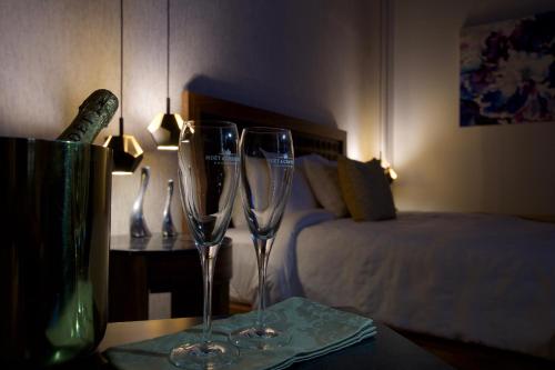 Ένα ή περισσότερα κρεβάτια σε δωμάτιο στο Nueve 25 Hotel Boutique