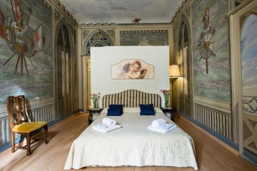 Katil atau katil-katil dalam bilik di Residenza Castiglioni