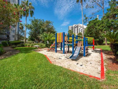 a playground with colorful equipment in a park at 3509 Luxury Location and Location in Orlando