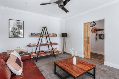 a living room with a couch and a table at 'Austin' Mudgee in Mudgee