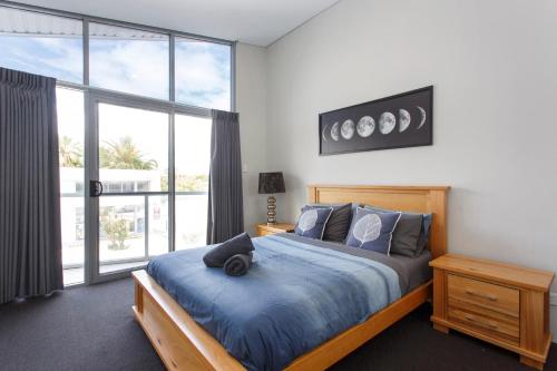Ένα ή περισσότερα κρεβάτια σε δωμάτιο στο Waverley apartment C-one bedroom wifi available