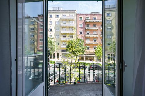 a view from a window of a building at Home Out Rooms & Apartments in Lisbon