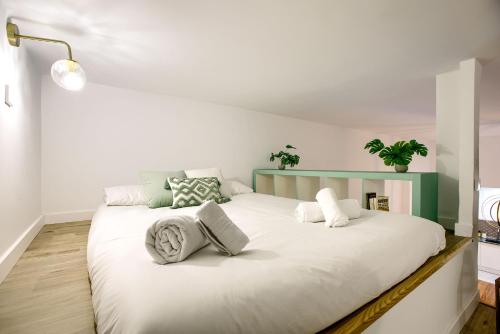 Postelja oz. postelje v sobi nastanitve Charming Casa de Campo Madrid