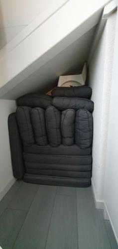 Ruang duduk di Appartement Uniekappart