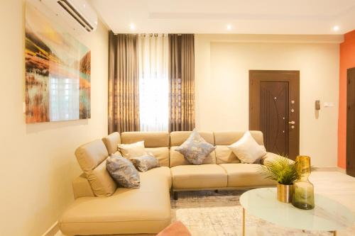 Posezení v ubytování Accra Luxury Homes @ Achimota