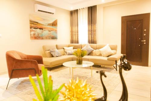 Posezení v ubytování Accra Luxury Homes @ Achimota