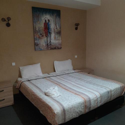 Katil atau katil-katil dalam bilik di Gîte Rural de Marrakech