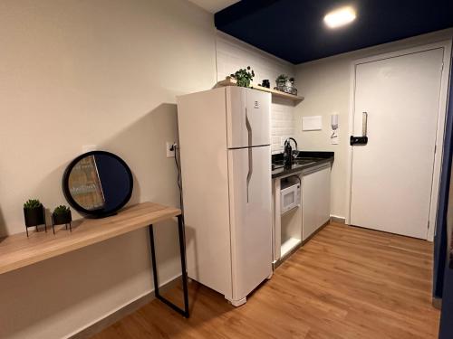 A cozinha ou cozinha compacta de Apê Bela Vista Major