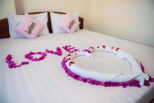 Cama o camas de una habitación en Seng Hout Hotel