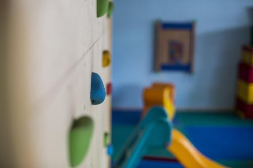 a blurry picture of a playground in a room at all inclusive Hotel Lohmann in Obergurgl