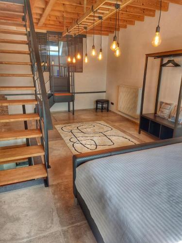 Voodi või voodid majutusasutuse L'accoté Chambre d'hotes La grange de Battignies toas