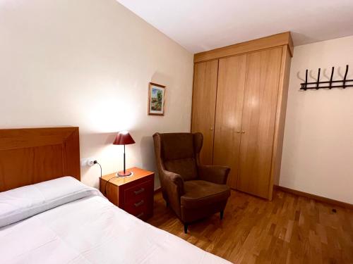 Ένα ή περισσότερα κρεβάτια σε δωμάτιο στο Apartament Boet - Ainet de Cardós - L'Amfitriona