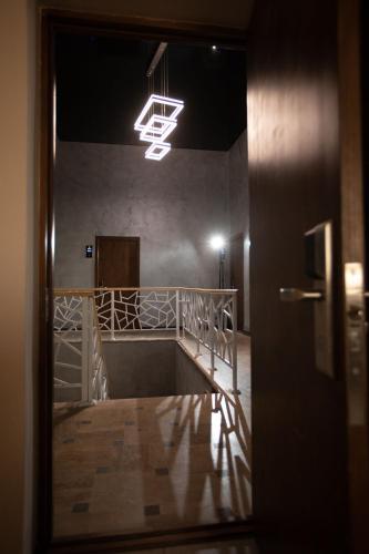 a view of a room from a door with a light at Alaska Resort in Tsaghkadzor