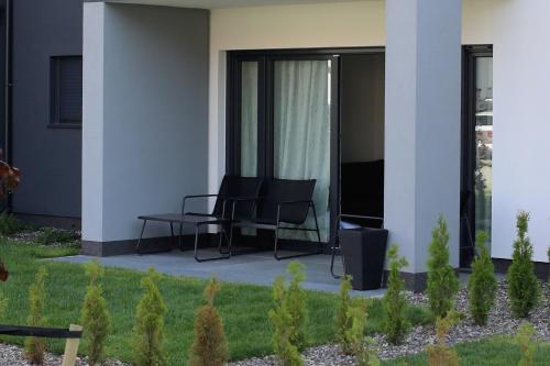 Κήπος έξω από το Apartament Niechorze