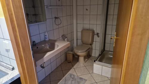 Ein Badezimmer in der Unterkunft Das Ferienhaus am Ostseestrand