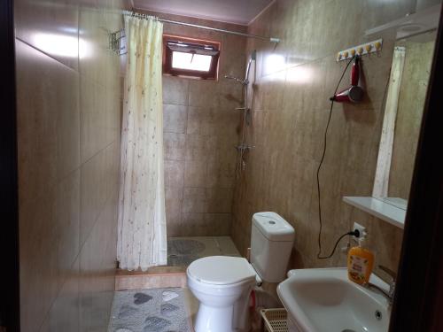 Ένα μπάνιο στο Wooden House Ashuri