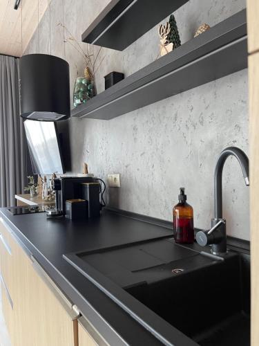 A kitchen or kitchenette at Apartmán FREYA