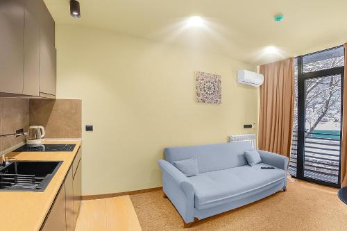 Kuchyň nebo kuchyňský kout v ubytování LALO Hotel Abastumani