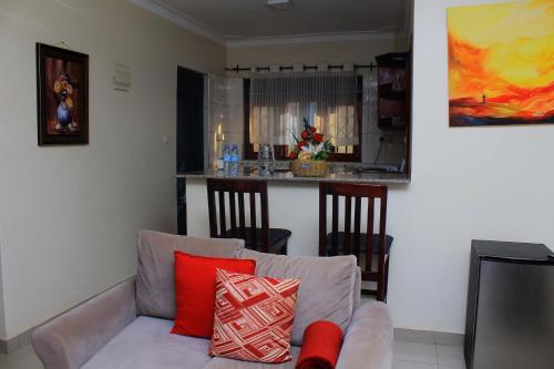 Posezení v ubytování MAMIKKI Hotel Apartments