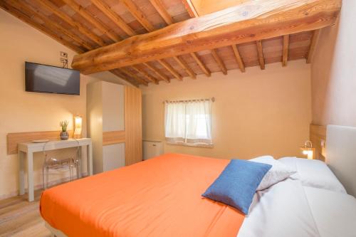 Letto o letti in una camera di Corte Formigar
