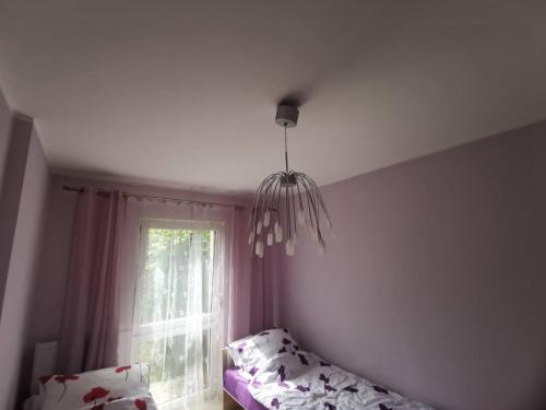 Ένα ή περισσότερα κρεβάτια σε δωμάτιο στο Morski Zakątek