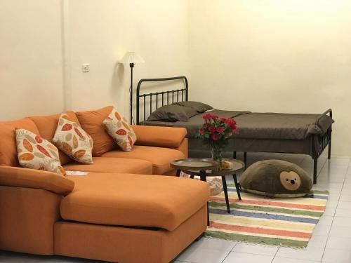 Minh Vy House 16 Hàng Vôi Cozy Aparment, super fast internet, kitchen and washerにあるシーティングエリア